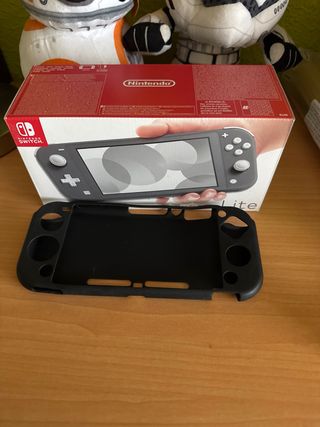Nintendo Switch Lite nero + scatola + custodia