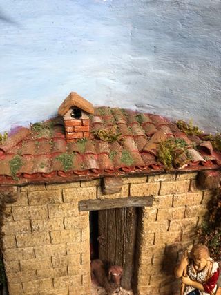 Presepio artigianale in coppo