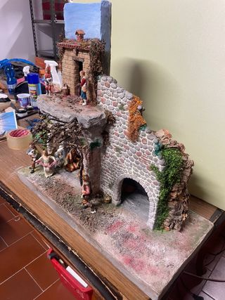 Presepio artigianale in coppo