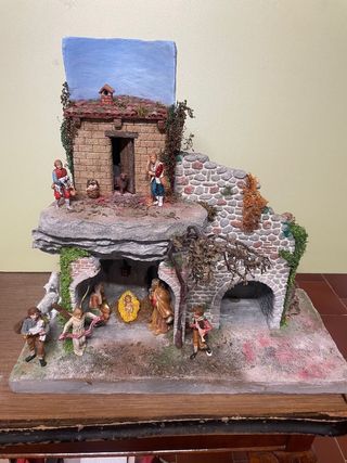 Presepio artigianale in coppo