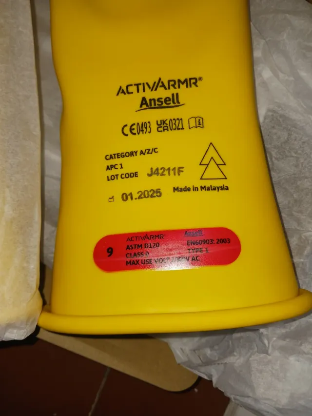 Guantes Ansell ACTIVARMR Talla 9