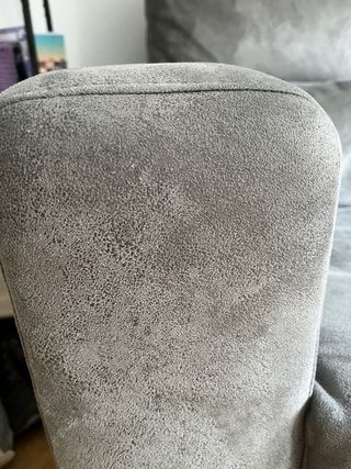 Sofá modular gris de tela
