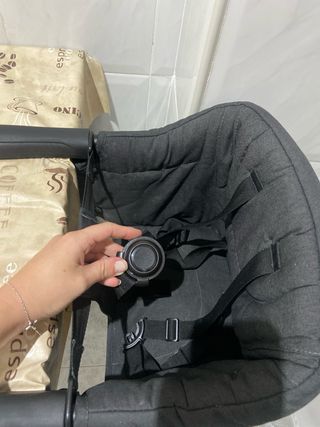 Trona/silla bebé ajustable de mesa fijación