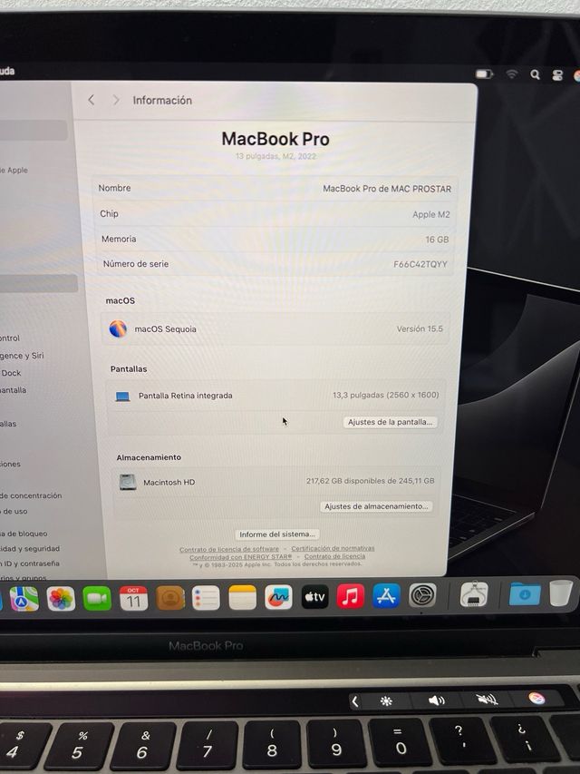 MacBook Pro M2 Gris Espacial