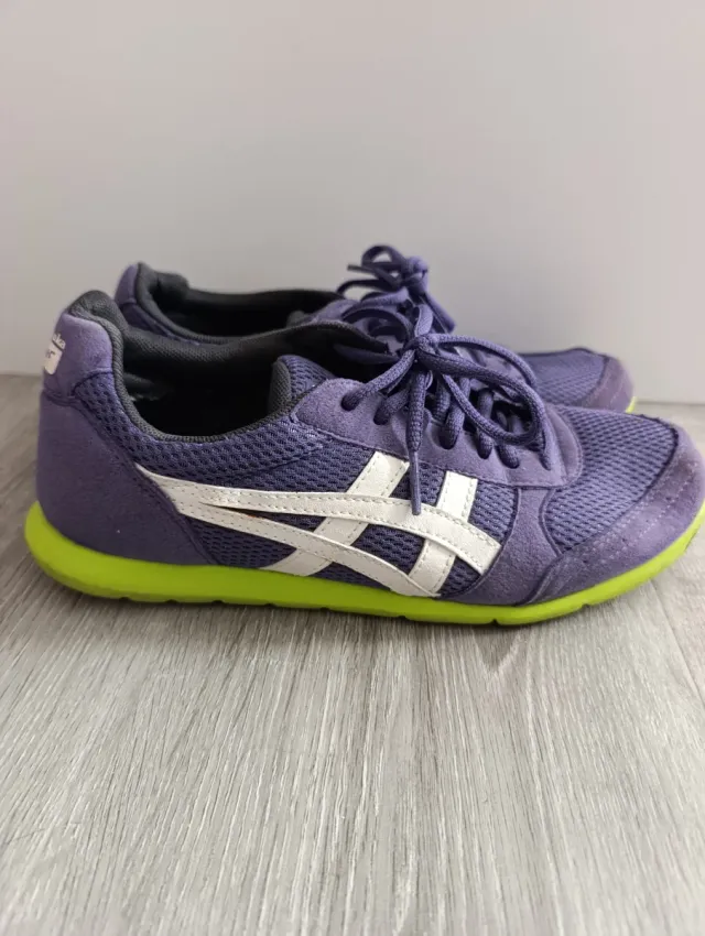 Zapatillas Asics Mujer Morado y Verde