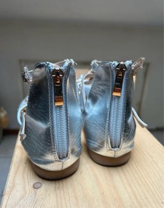 Sandali eleganti strass argento