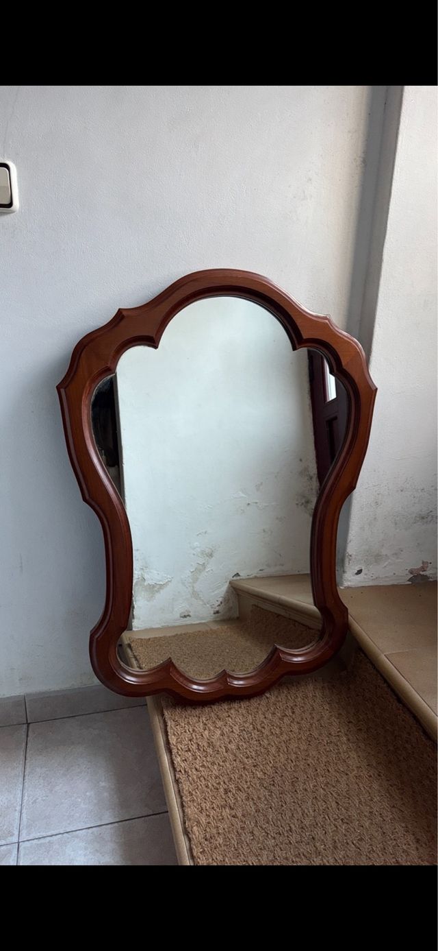 Espejo de madera vintage