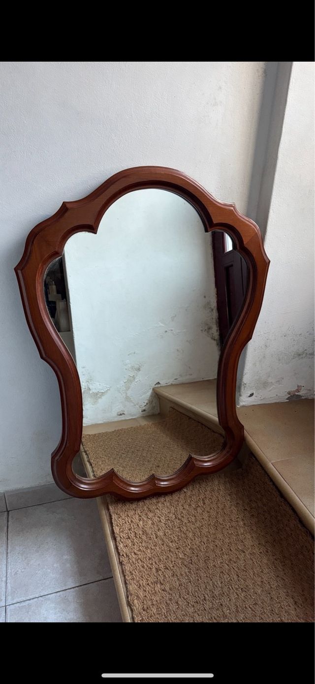Espejo de madera vintage