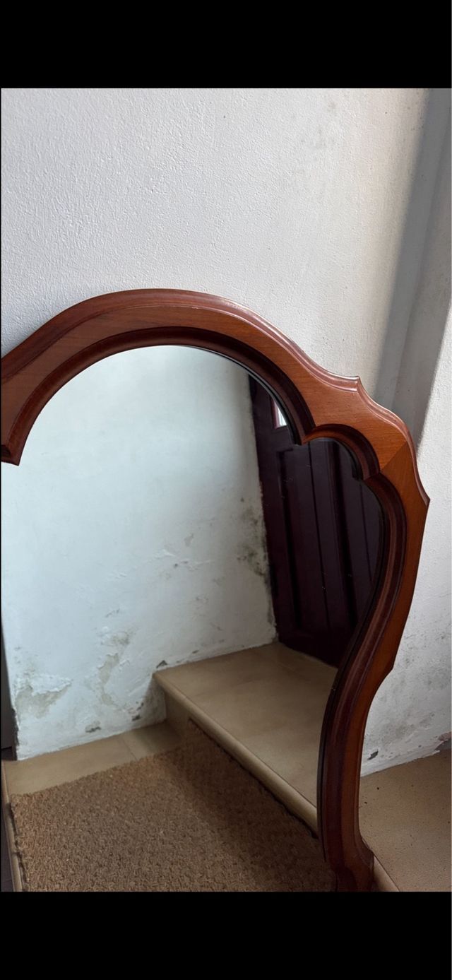 Espejo de madera vintage
