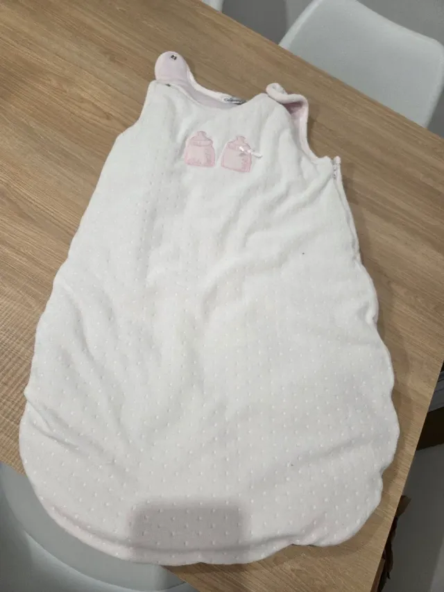 Saco dormir invierno bebé blanco