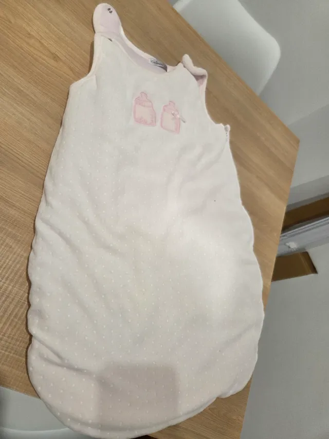 Saco dormir invierno bebé blanco