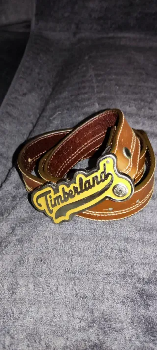 Cinturón Timberland Hombre Hebilla Dorada
