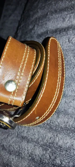 Cinturón Timberland Hombre Hebilla Dorada