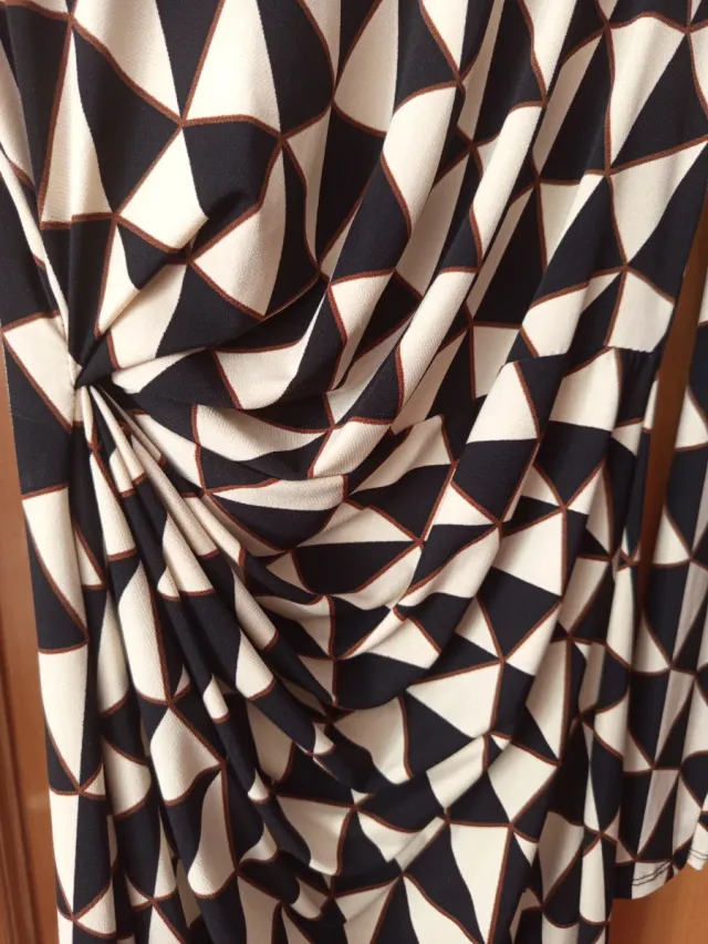 Vestido estampado geométrico