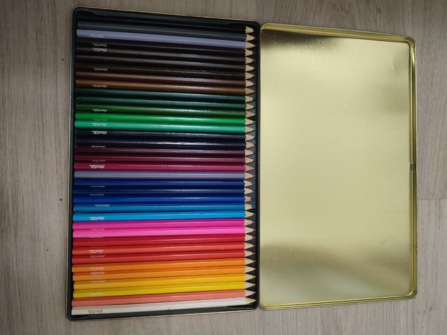 Caja Metálica Coca-Cola Lápices Colores