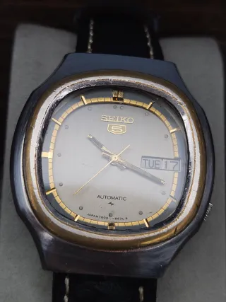 Reloj Seiko 5 Vintage Oro y Plata