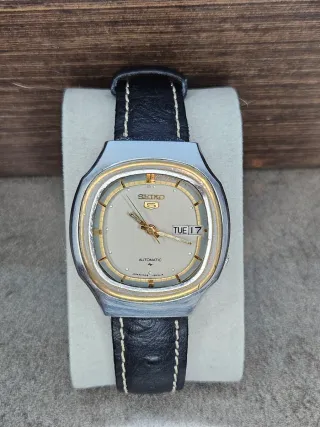 Reloj Seiko 5 Vintage Oro y Plata