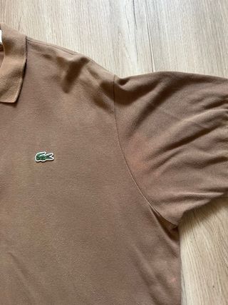 Polo marrón vintage Lacoste (talla XXL)