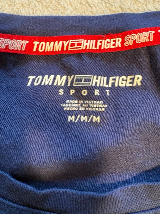 Camiseta Tommy Hilfiger Manga Larga Azul Talla M