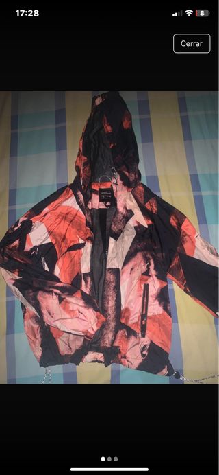 Chaqueta con estampado abstracto mujer