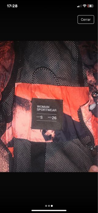 Chaqueta con estampado abstracto mujer
