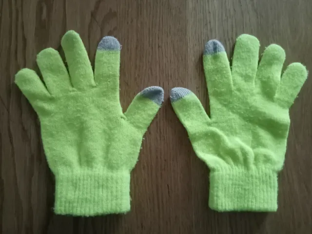 Guanti Touchscreen Giallo Fluo