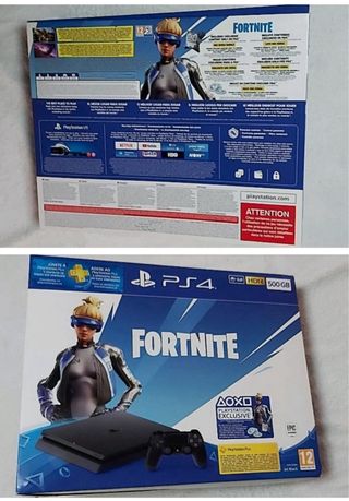 PS4 con caja original + 6 Juegos + 2 mandos