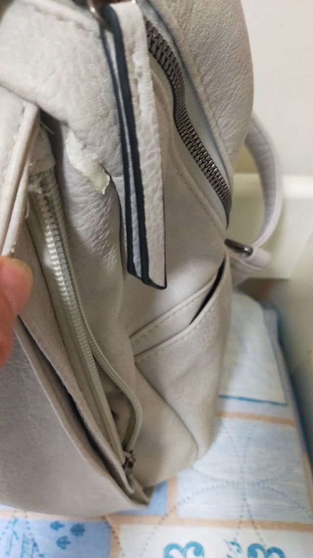 Zaino donna grigio con tracolla stile iraliano