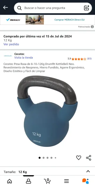 Cecotec Pesa Rusa 12 Kg