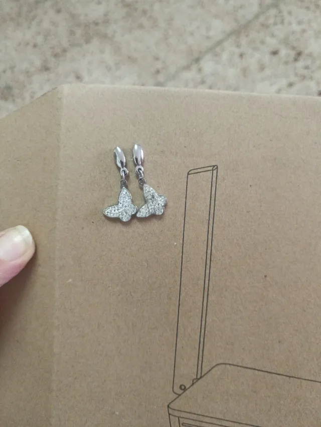 Pendientes Mariposa Lotus Plata