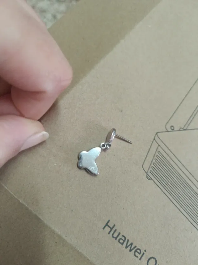 Pendientes Mariposa Lotus Plata