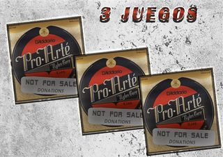 LOTE 3 Juegos Cuerdas EJ45 Guitarra NYLON 
