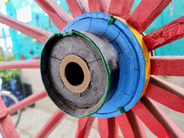 Ruedas de Carro Antiguas (2 unidades)