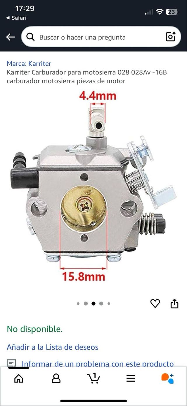 Carburatore Chainsaw