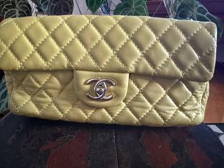 Borsa Chanel Timeless Gialla Pelle Trapuntata