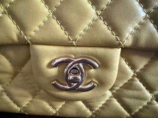 Borsa Chanel Timeless Gialla Pelle Trapuntata