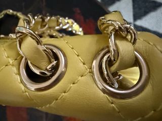 Borsa Chanel Timeless Gialla Pelle Trapuntata