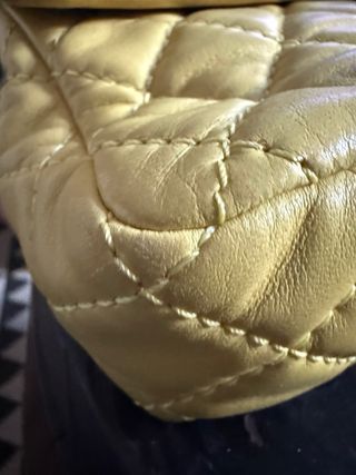 Borsa Chanel Timeless Gialla Pelle Trapuntata