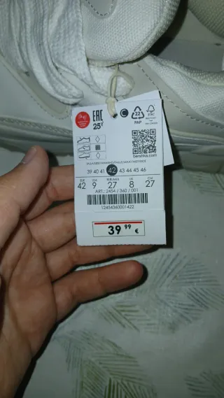 Zapatillas Bershka Blancas Nuevas