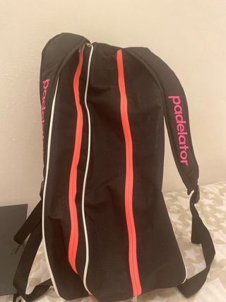 Paletero Padel Negro y Rosa