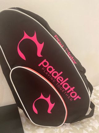 Paletero Padel Negro y Rosa