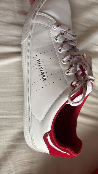 Zapatillas Tommy Hilfiger Mujer Blancas y Rojas