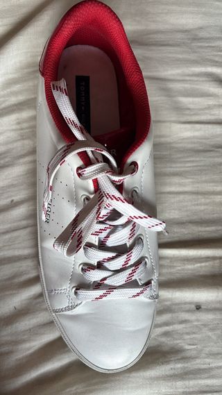 Zapatillas Tommy Hilfiger Mujer Blancas y Rojas