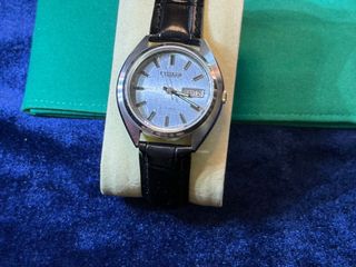 Reloj Citizen Automático Vintage Esfera Plateada