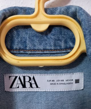 Chaleco Vaquero Zara Talla XS. Gasto talla 36