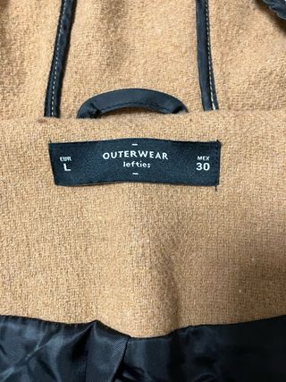 Chaqueta abrigo marrón con capucha