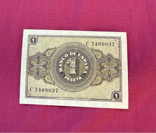 Billete 1 Peseta Roja 1937 S/C