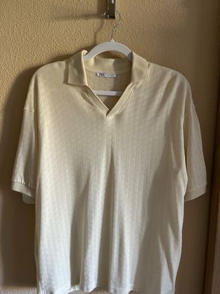 Polo beige – Zara (Talla S)