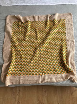 Manta tejida a crochet
