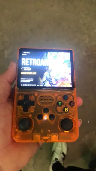Consola Retro Portátil R36S Naranja